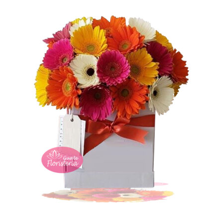 Arreglo floral con gerberas