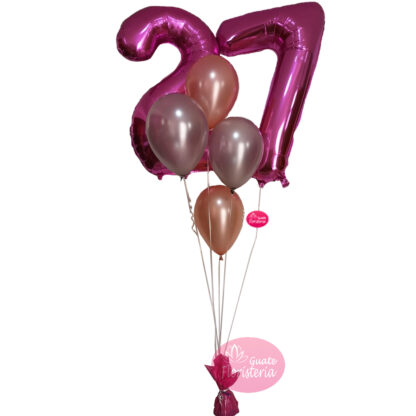 Arreglos de globos de numeros