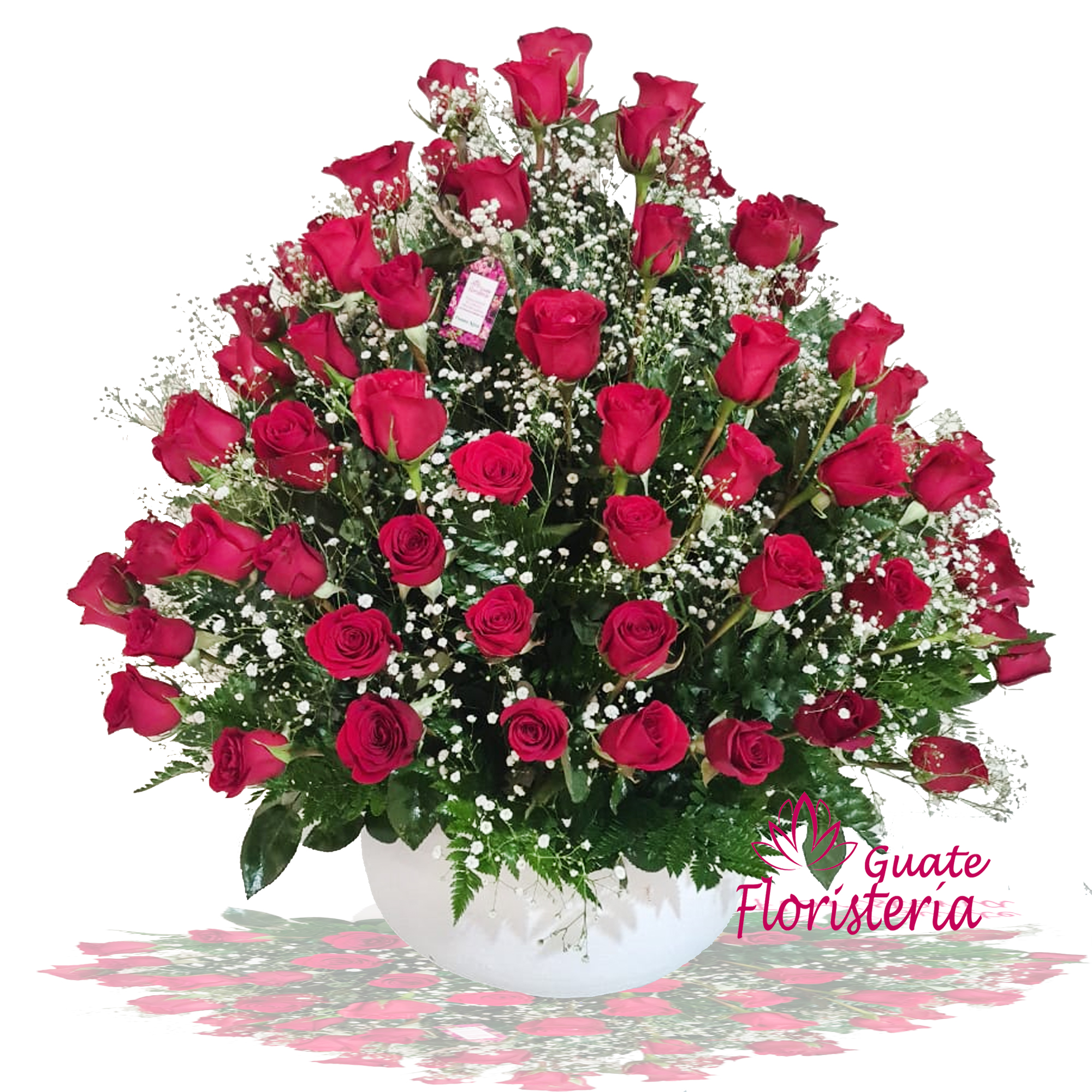 Ramo Buchon Rojo de Amor – Arreglos Florales Guatemala