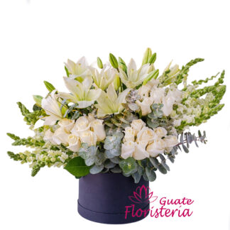 Caja Floral Blanca – Floristerías Guate