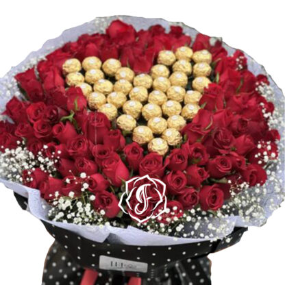 Ramo Buchon de rosas y chocolates