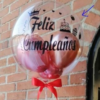 Globo burbjua cumpleaños