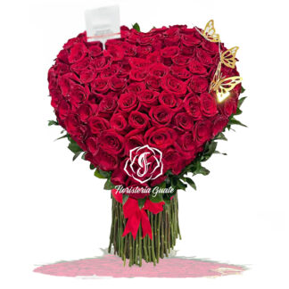 Ramo corazon rojo